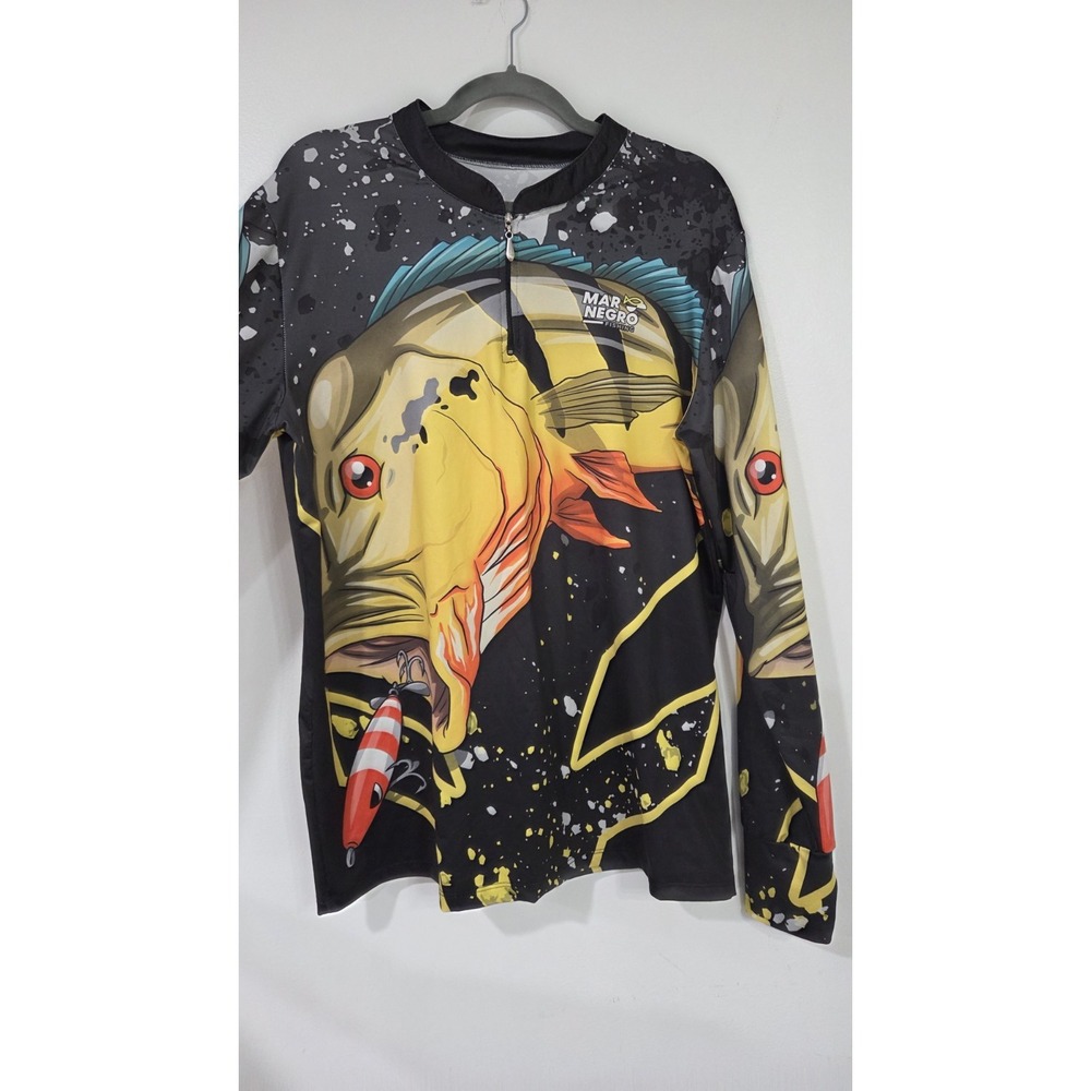 Mar Negro Fishing Tucunare Acu Graphic Fishing Ling SleeveShirt Large/ Grande